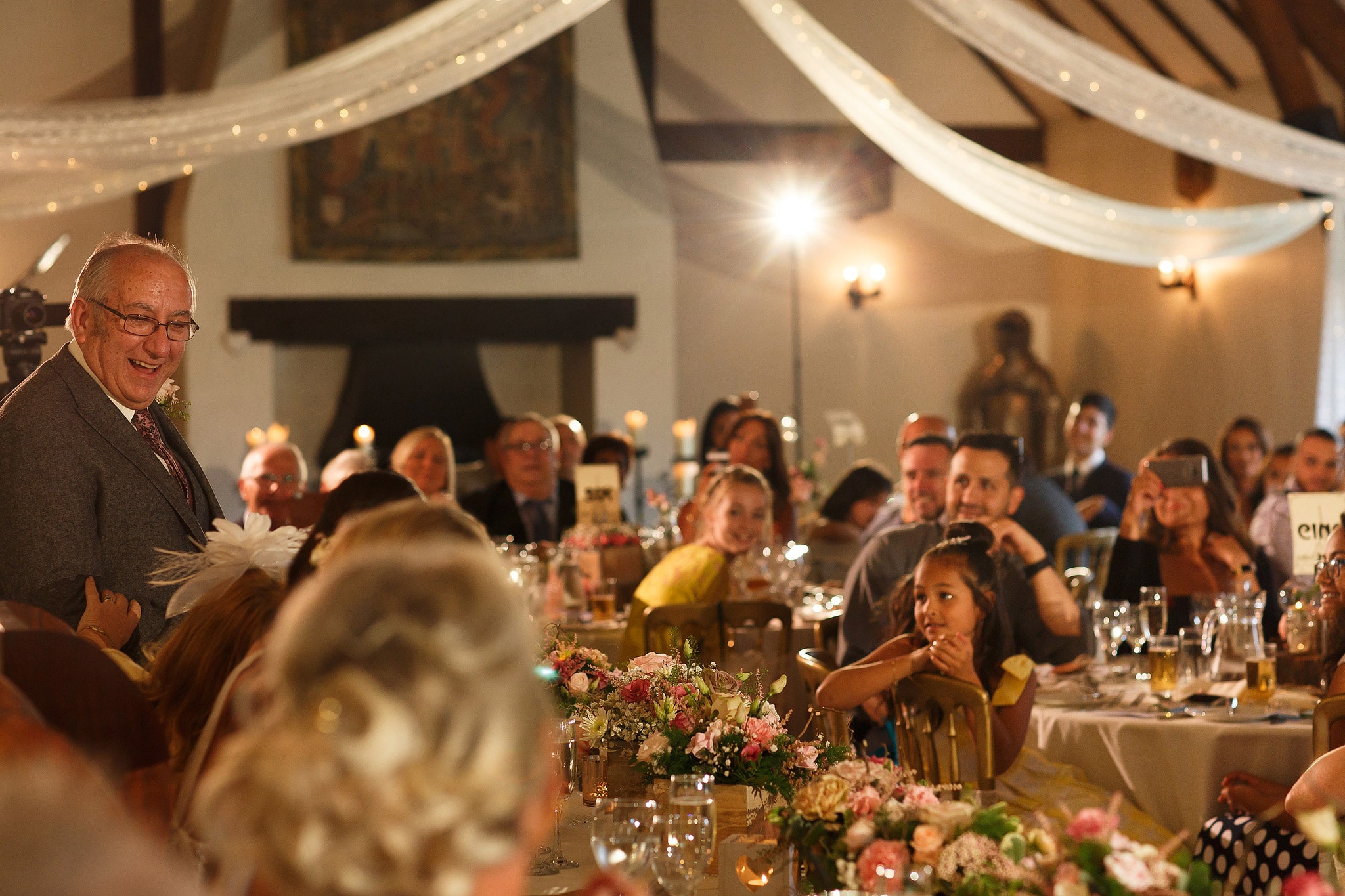 wedding speeches at the great hall at mains