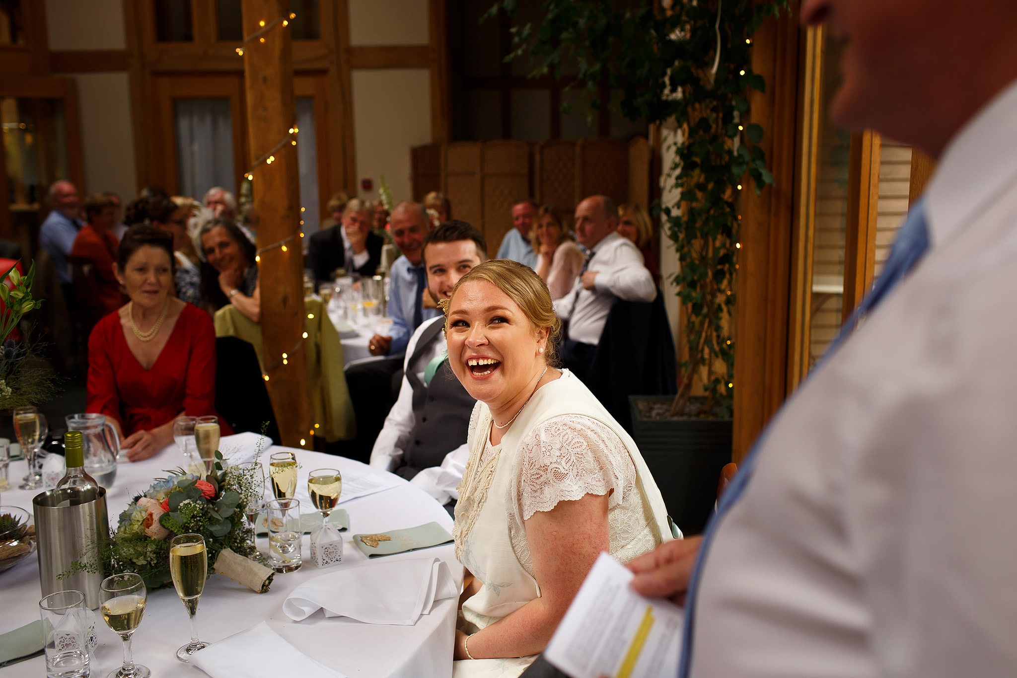 Wedding speeches at the Oak Tree at Peover